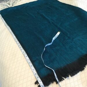 Elegant Teal and Black Home Accent Scarf